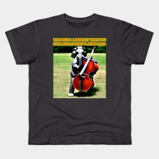 Who needs a drumkit when you have an elephant playing bass Kids T-Shirt